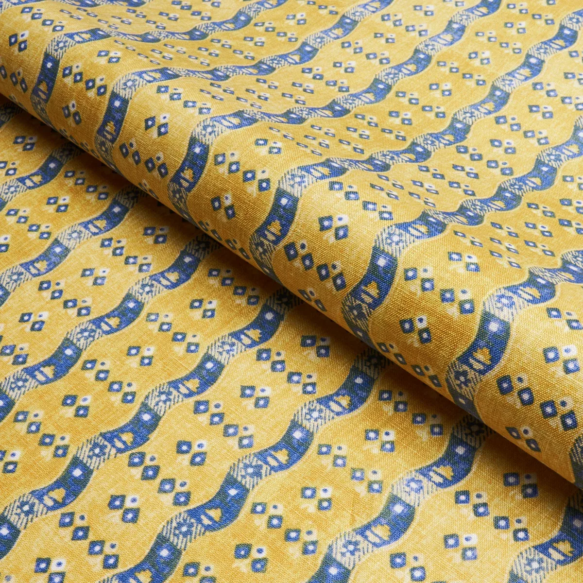 OTTILIE STRIPE Fabric – YELLOW | Schumacher | Wallpaper Twin OTTILIE STRIPE fabric YELLOW color by Schumacher