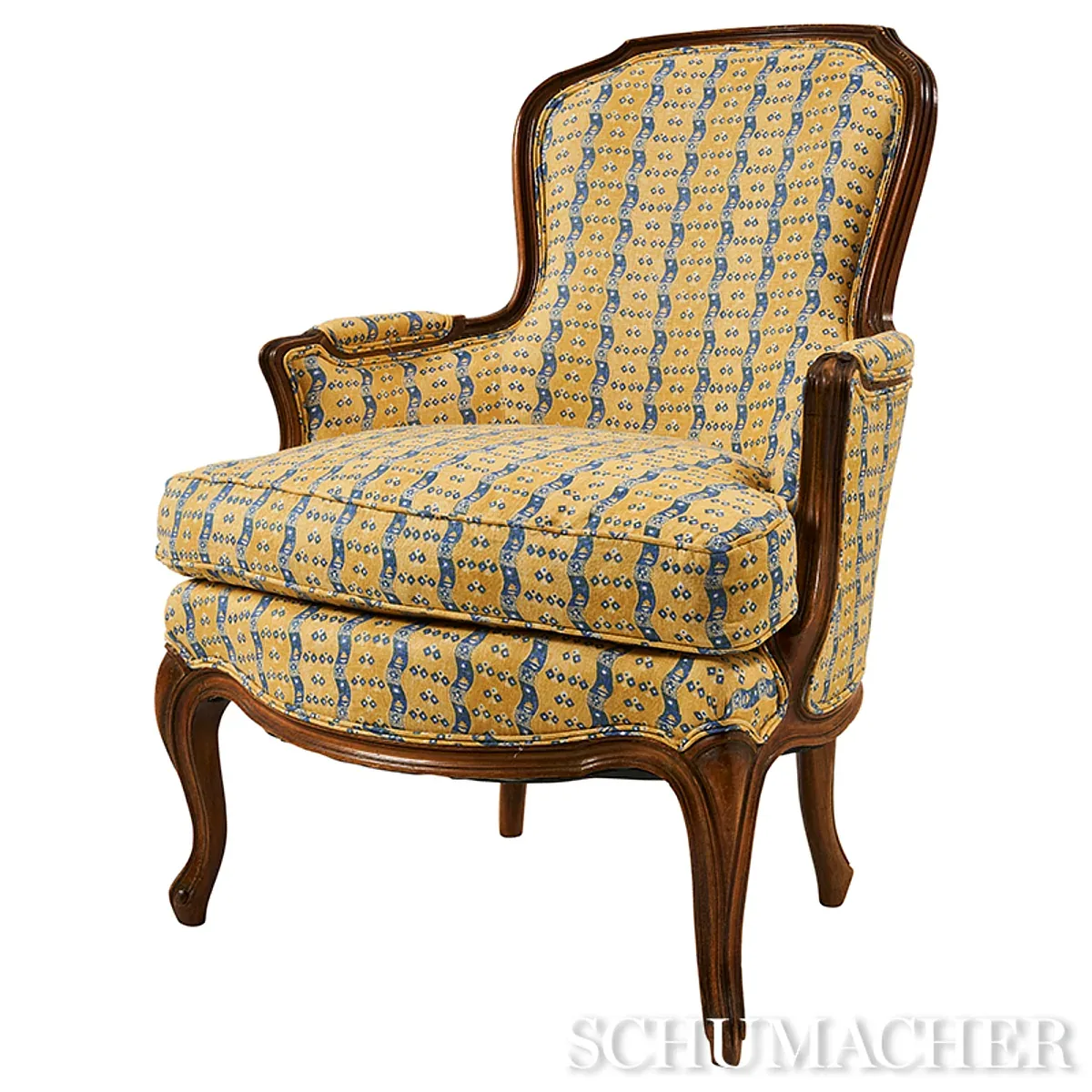 OTTILIE STRIPE Fabric – YELLOW | Schumacher | Wallpaper Twin OTTILIE STRIPE fabric YELLOW color by Schumacher