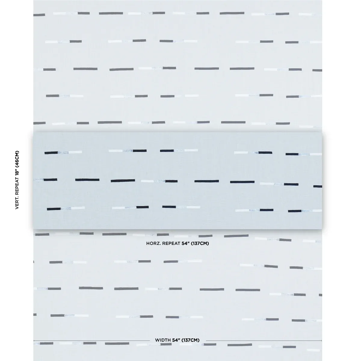 OVERLAPPING DASHES Fabric – SKY | Schumacher | Wallpaper Twi OVERLAPPING DASHES fabric SKY color by Schumacher