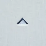 OVERLAPPING TRIANGLES Fabric – NAVY AND WHITE ON SKY | Schum OVERLAPPING TRIANGLES fabric NAVY AND WHITE ON SKY color by Schumacher