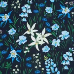 OZ FLORAL fabric EBONY color by Schumacher