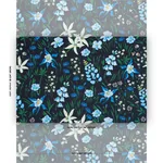 OZ FLORAL fabric EBONY color by Schumacher