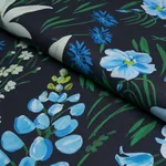 OZ FLORAL fabric EBONY color by Schumacher