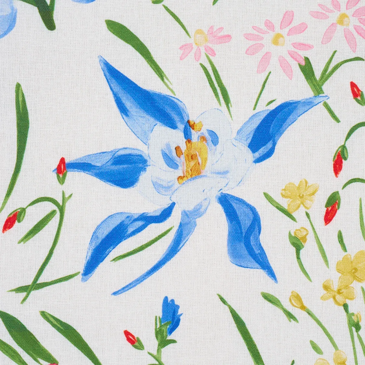 OZ FLORAL Fabric – MULTI | Schumacher | Wallpaper Twins OZ FLORAL fabric MULTI color by Schumacher