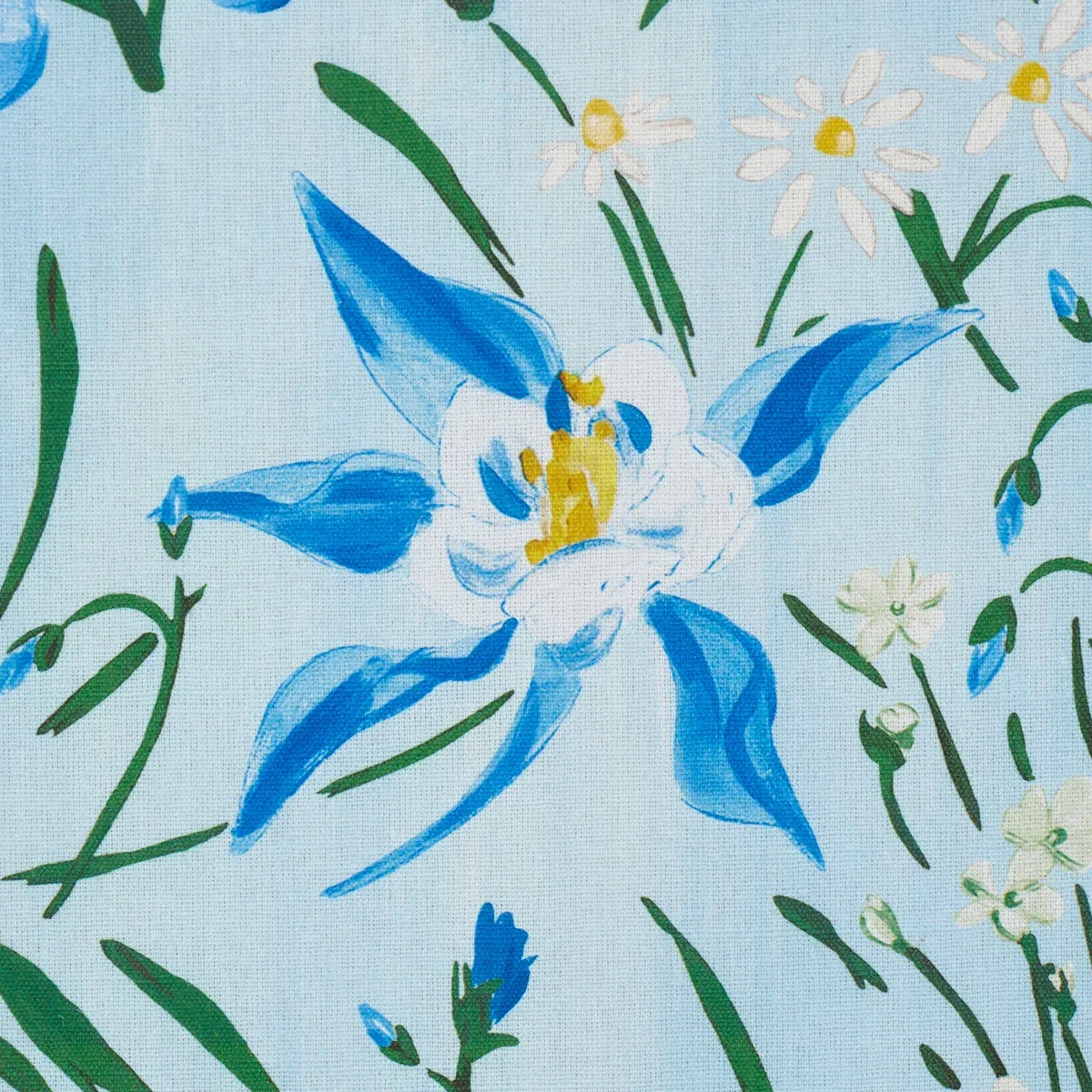 OZ FLORAL fabric SKY color by Schumacher