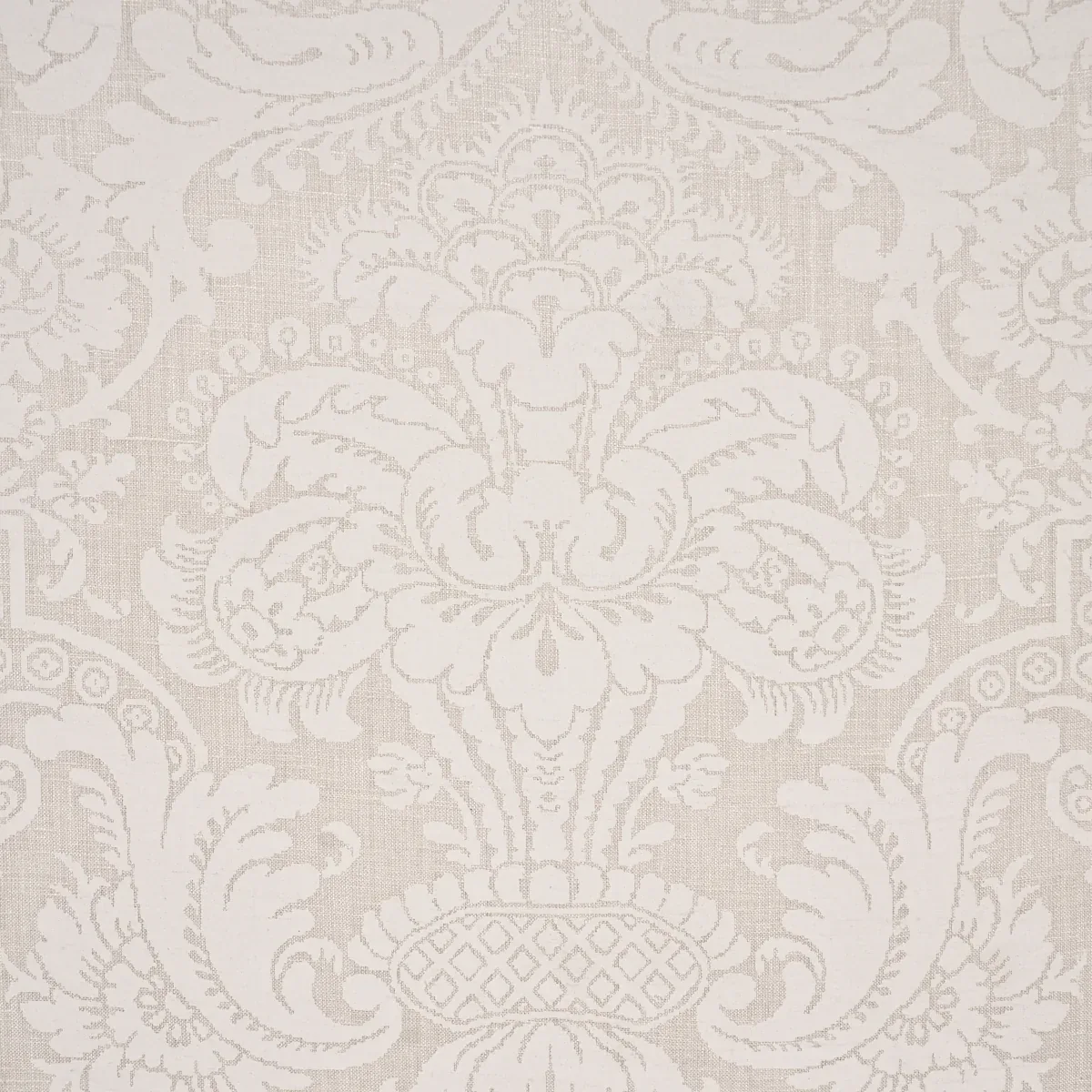 PADOVA DAMASK NATURAL Fabric – IVORY | Schumacher | Wallpape PADOVA DAMASK NATURAL fabric IVORY color by Schumacher