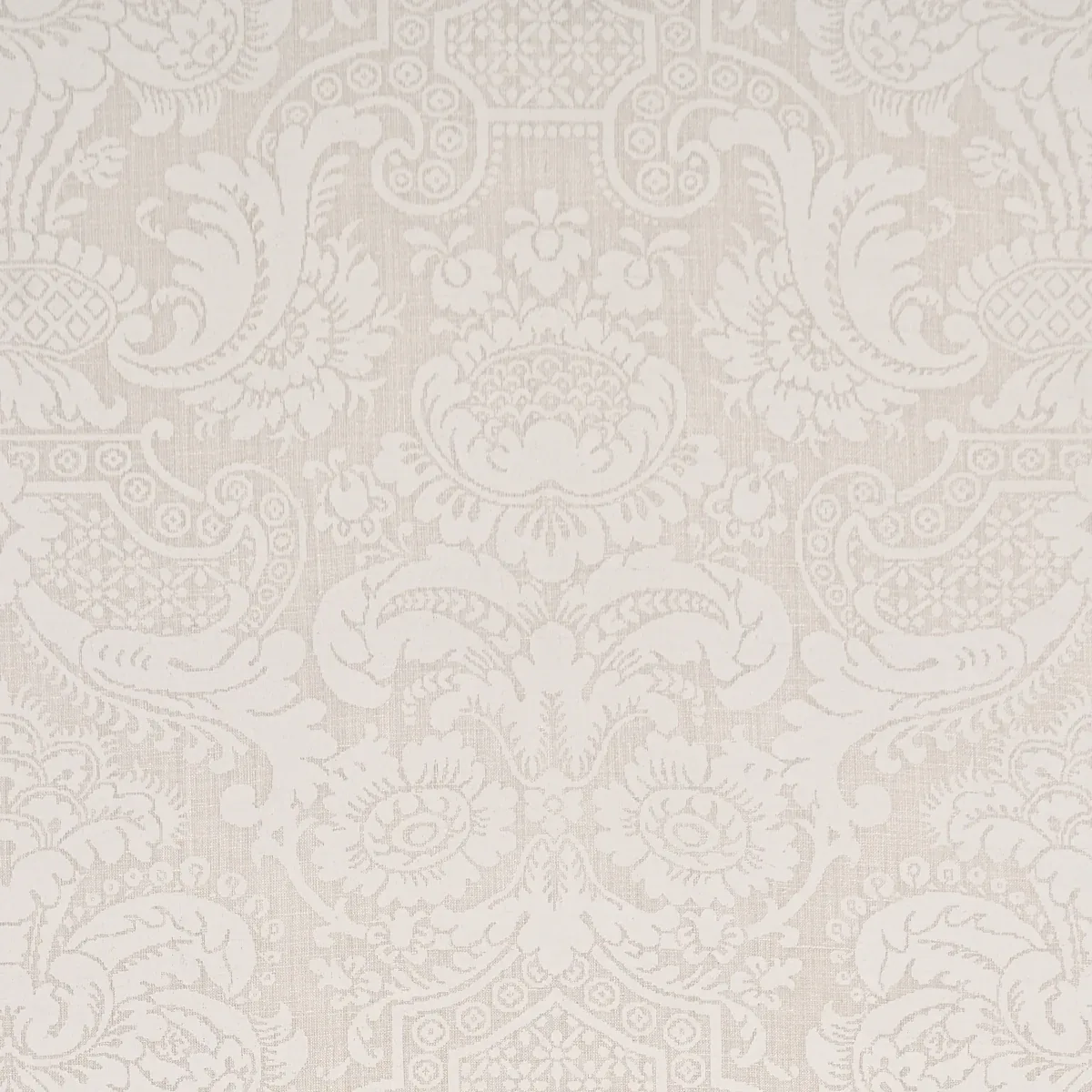 PADOVA DAMASK NATURAL fabric IVORY color by Schumacher