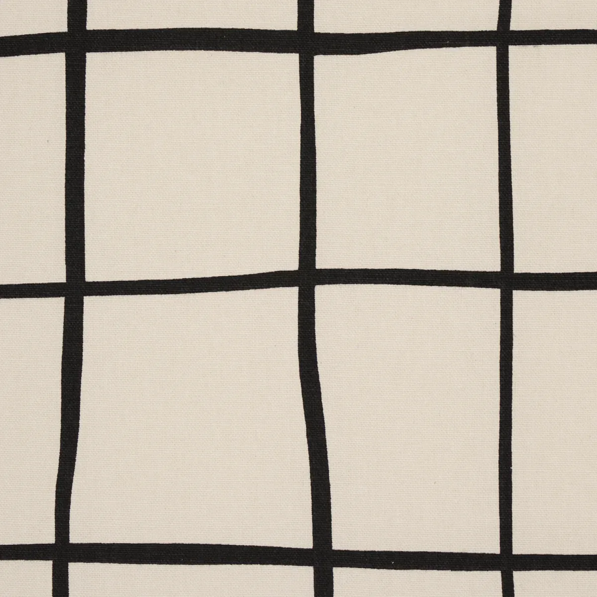 PAINTERLY WINDOWPANE Fabric – BLACK | Schumacher | Wallpaper PAINTERLY WINDOWPANE fabric BLACK color by Schumacher