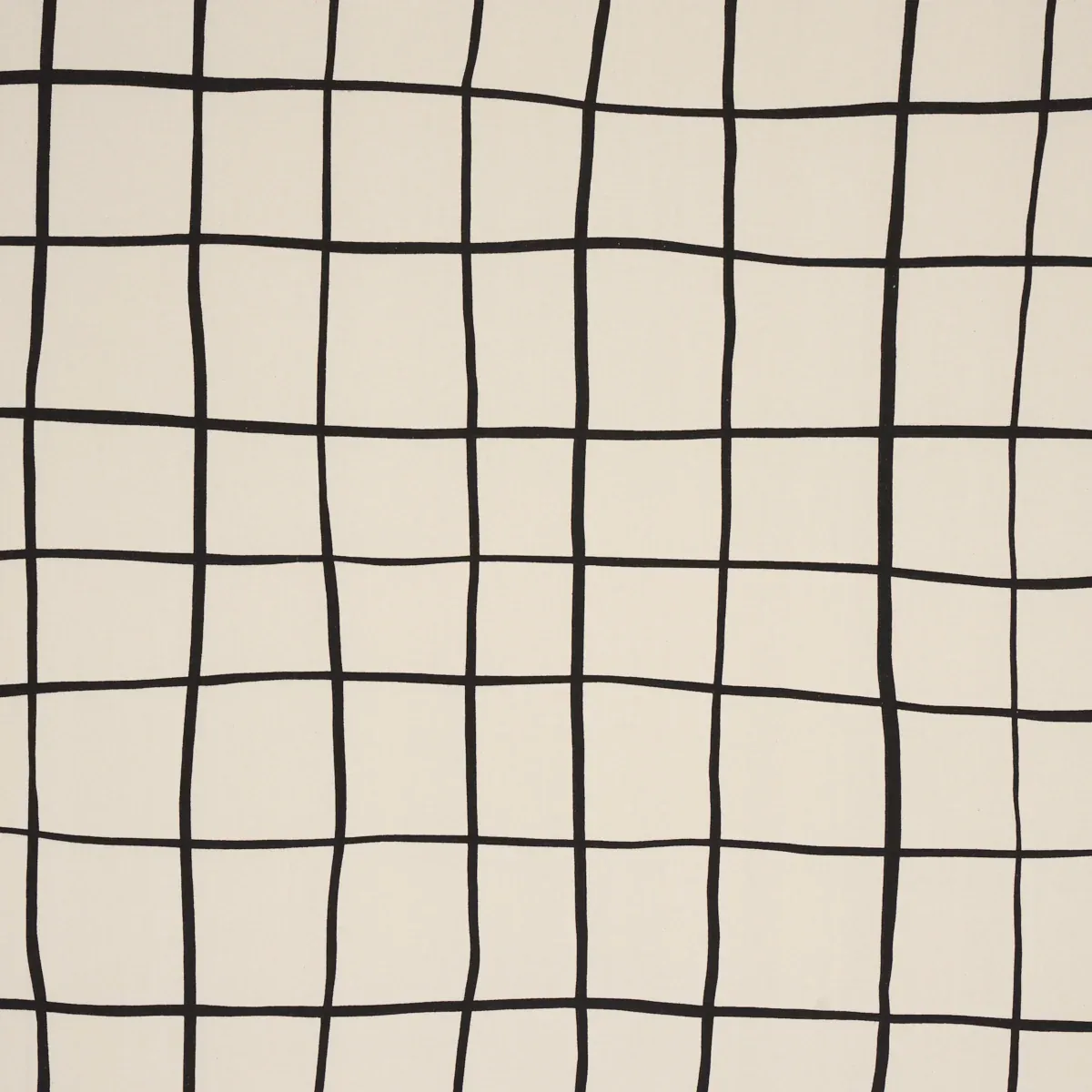 PAINTERLY WINDOWPANE fabric BLACK color by Schumacher