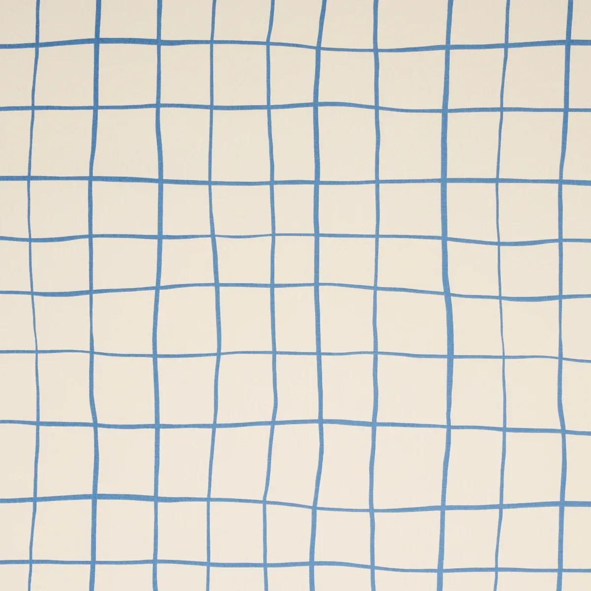 PAINTERLY WINDOWPANE fabric BLUE color by Schumacher