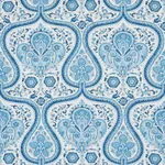 PAISLEY COURT Fabric – BLUE | Schumacher | Wallpaper Twins PAISLEY COURT fabric BLUE color by Schumacher