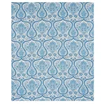 PAISLEY COURT Fabric – BLUE | Schumacher | Wallpaper Twins PAISLEY COURT fabric BLUE color by Schumacher