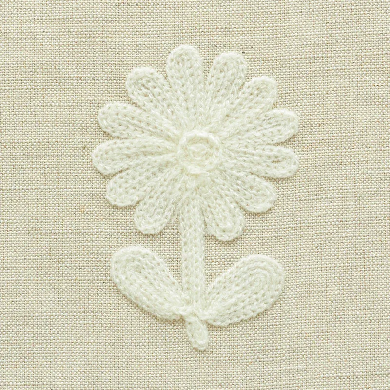 Paley Embroidery fabric NATURAL color by Schumacher