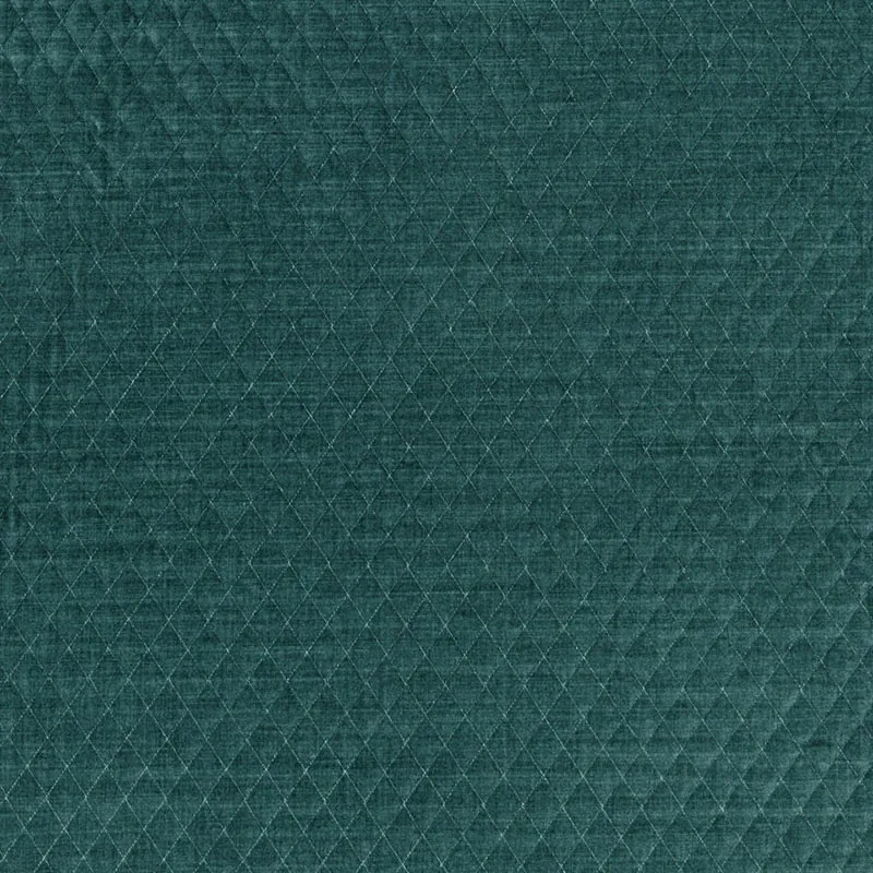66924 | PALEY QUILTED VELVET – PEACOCK