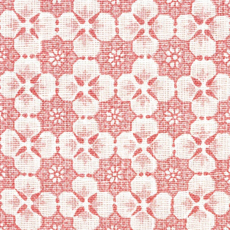 PALISADES FLORET Fabric – PINK | Schumacher | Wallpaper Twin PALISADES FLORET fabric PINK color by Schumacher
