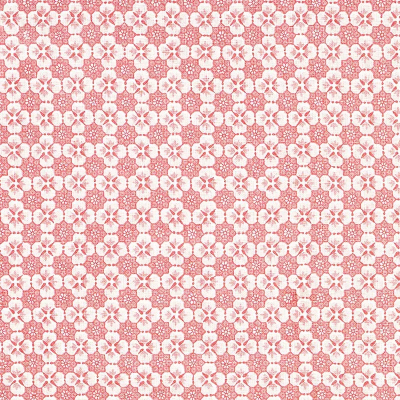 PALISADES FLORET fabric PINK color by Schumacher