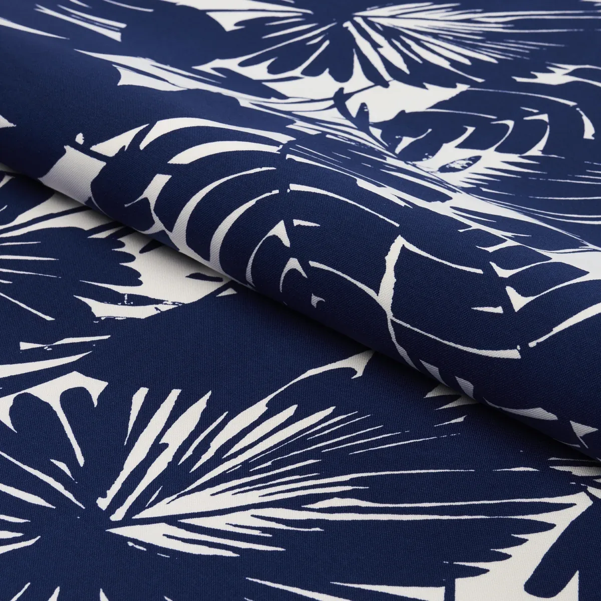 PALISADES PALM INDOOR/OUTDOOR Fabric – INDIGO | Schumacher | PALISADES PALM INDOOR/OUTDOOR fabric INDIGO color by Schumacher