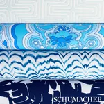 PALISADES PALM INDOOR/OUTDOOR Fabric – INDIGO | Schumacher | PALISADES PALM INDOOR/OUTDOOR fabric INDIGO color by Schumacher