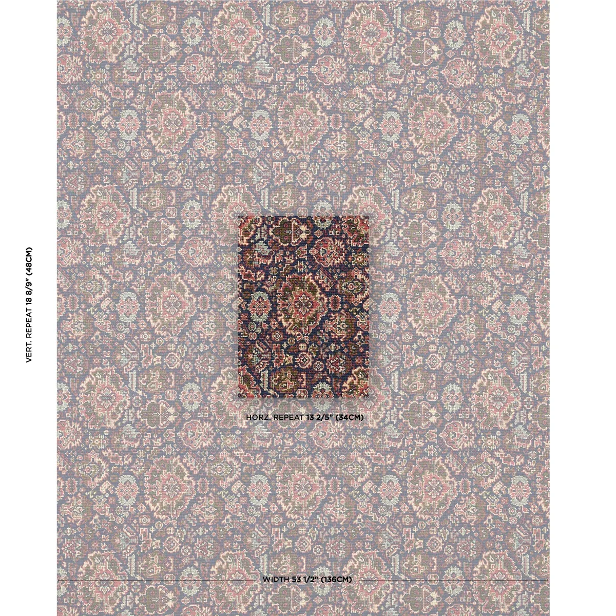 PALLAY ÉPINGLÉ Fabric – MULTI | Schumacher | Wallpaper Twins PALLAY ÉPINGLÉ fabric MULTI color by Schumacher