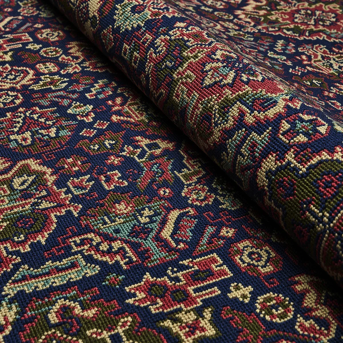 PALLAY ÉPINGLÉ Fabric – MULTI | Schumacher | Wallpaper Twins PALLAY ÉPINGLÉ fabric MULTI color by Schumacher