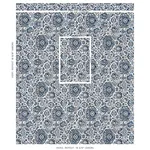 PALLAY ÉPINGLÉ fabric PORCELAIN ON IVORY color by Schumacher