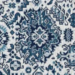 PALLAY ÉPINGLÉ fabric PORCELAIN ON IVORY color by Schumacher