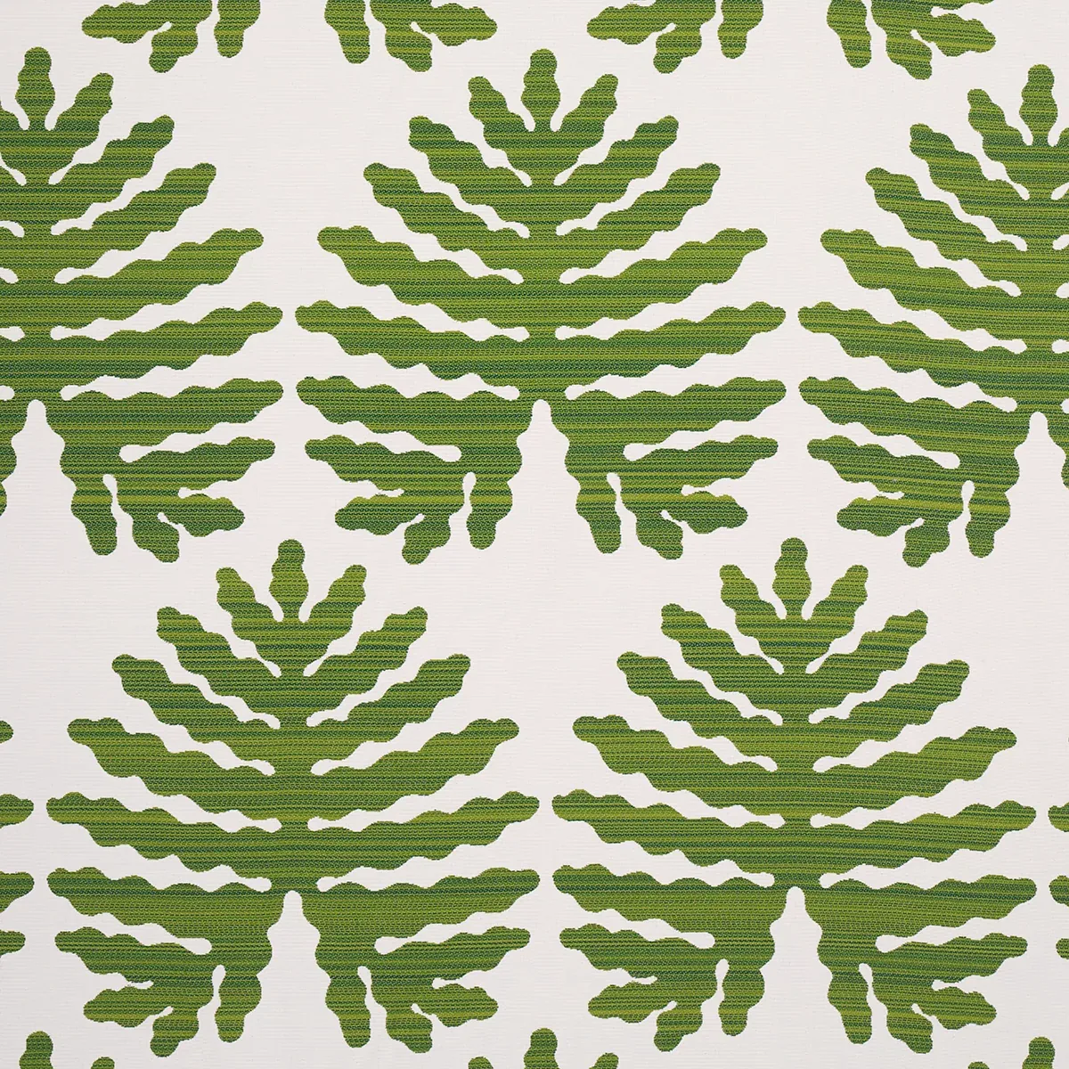 PALMA SOLA INDOOR/OUTDOOR fabric GREEN color by Schumacher