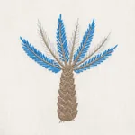 PALMETTO BEACH EMBROIDERY Fabric – BLUE | Schumacher | Wallp PALMETTO BEACH EMBROIDERY fabric BLUE color by Schumacher