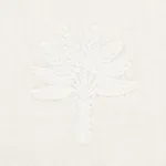 PALMETTO BEACH EMBROIDERY fabric IVORY color by Schumacher