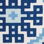 PALMETTO PRINT fabric OCEAN color by Schumacher