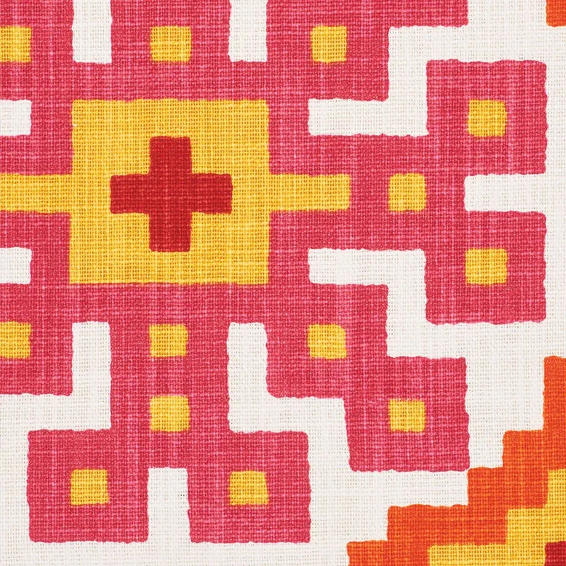 PALMETTO PRINT fabric TROPICAL color by Schumacher