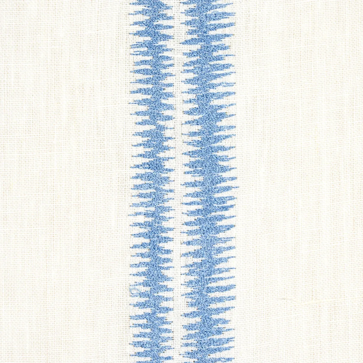 PALOMA EMBROIDERY fabric CHAMBRAY color by Schumacher