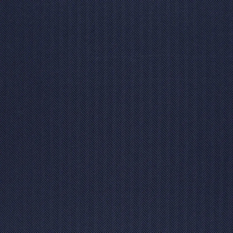 PALOMA HERRINGBONE fabric NAVY color by Schumacher