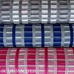 PALOPO HAND WOVEN STRIPE Fabric – AZUL | Schumacher | Wallpa PALOPO HAND WOVEN STRIPE fabric AZUL color by Schumacher
