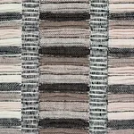 PALOPO HAND WOVEN STRIPE fabric BLACK color by Schumacher