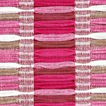 PALOPO HAND WOVEN STRIPE fabric FLAMINGO color by Schumacher