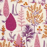 PANDORA EMBROIDERY Fabric – AUBERGINE | Schumacher | Wallpap PANDORA EMBROIDERY fabric AUBERGINE color by Schumacher