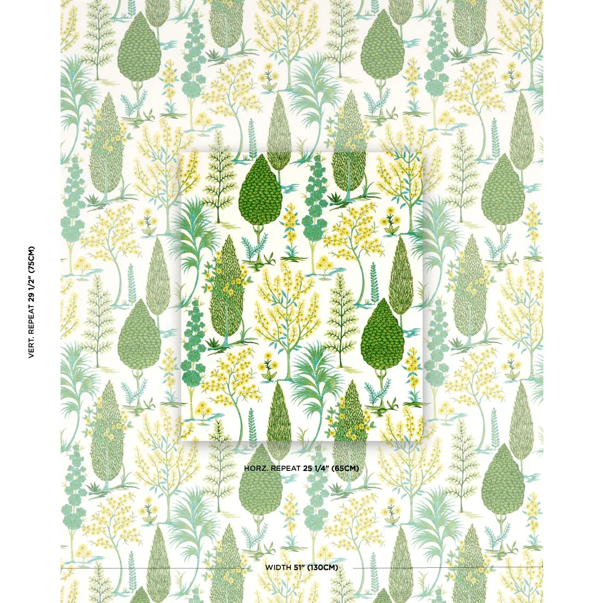 PANDORA EMBROIDERY Fabric – GREEN | Schumacher | Wallpaper T PANDORA EMBROIDERY fabric GREEN color by Schumacher