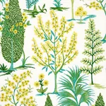 PANDORA EMBROIDERY Fabric – GREEN | Schumacher | Wallpaper T PANDORA EMBROIDERY fabric GREEN color by Schumacher
