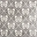 PAPILLON VELVET Fabric – PEWTER | Schumacher | Wallpaper Twi PAPILLON VELVET fabric PEWTER color by Schumacher