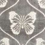 PAPILLON VELVET Fabric – PEWTER | Schumacher | Wallpaper Twi PAPILLON VELVET fabric PEWTER color by Schumacher