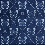 PAPILLON VELVET fabric SAPPHIRE color by Schumacher