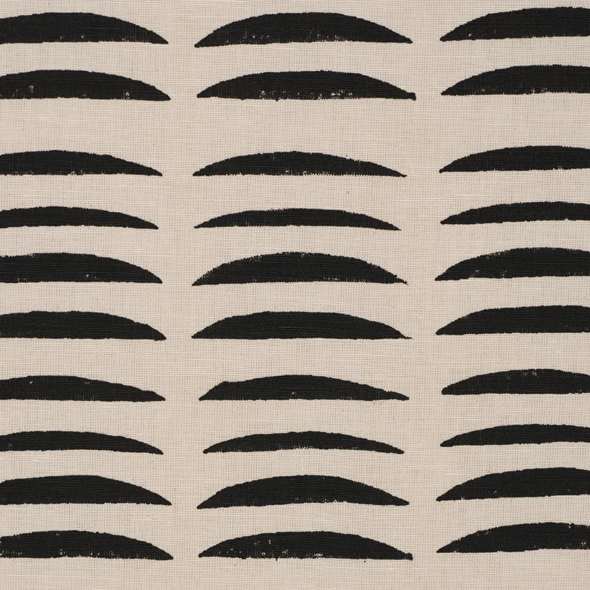 PARABLE HAND BLOCK fabric CHARCOAL color by Schumacher