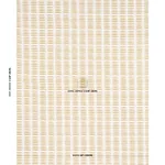 PARABLE HAND BLOCK fabric GINGER color by Schumacher