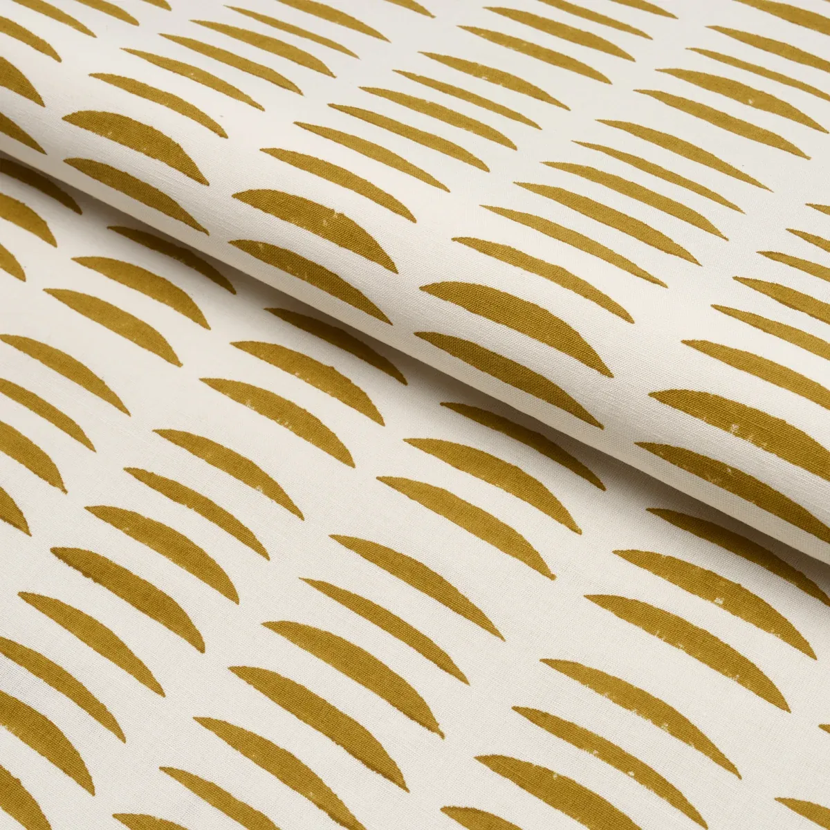 PARABLE HAND BLOCK fabric GINGER color by Schumacher