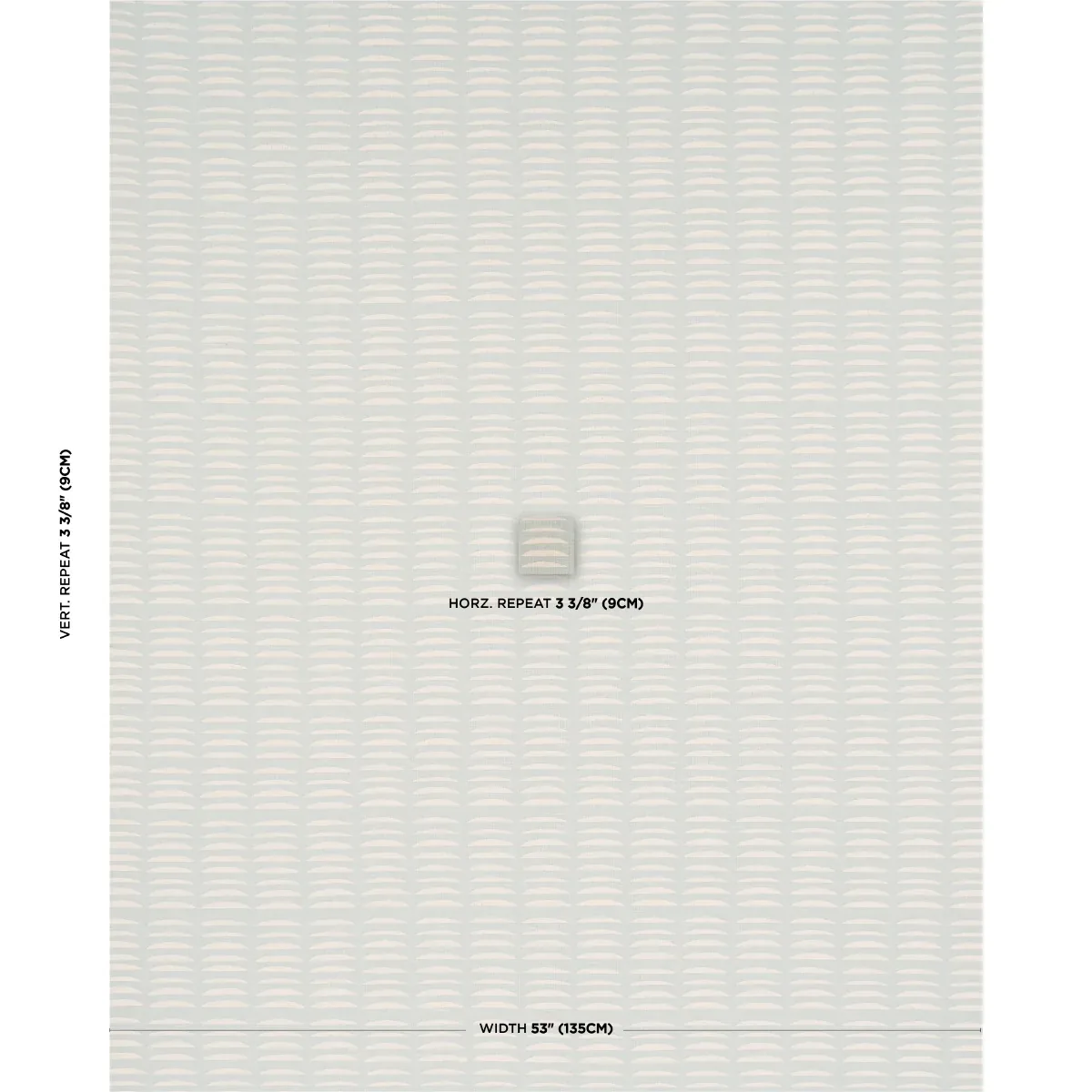 PARABLE HAND BLOCK fabric ICE color by Schumacher