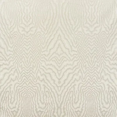 PARKER FAUX BOIS MOIRÉ fabric DOVE color by Schumacher