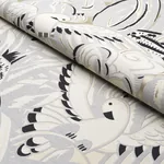 PARROTS MODERNE Fabric – DOVE | Schumacher | Wallpaper Twins PARROTS MODERNE fabric DOVE color by Schumacher