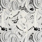 PARROTS MODERNE Fabric – DOVE | Schumacher | Wallpaper Twins PARROTS MODERNE fabric DOVE color by Schumacher