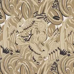 PARROTS MODERNE Fabric – SANDSTONE | Schumacher | Wallpaper PARROTS MODERNE fabric SANDSTONE color by Schumacher